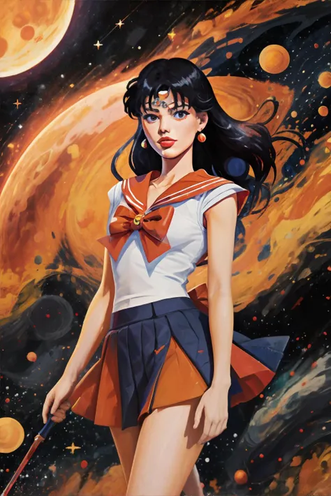 <lora:beauforddelaney:1.2>, abstract art, <lora:sailormoonpack:0.6>, sailor_mars, night sky background || <lora:beauforddelaney:0.2>, abstract art, masterpiece, 8k, high resolution, shallow depth of field, sharp focus