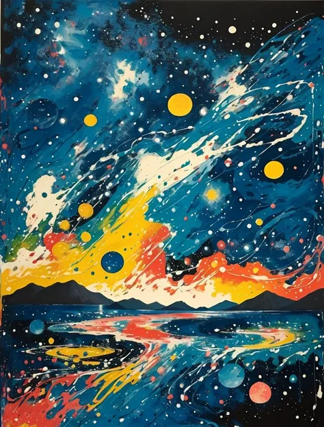 <lora:abstract art_20230824180950-000009:1>,abstract art,best quality,masterpiece,jtnightsky,starry sky,,riverscape,(bridge:0.7),ultra-wide field,8 mm,