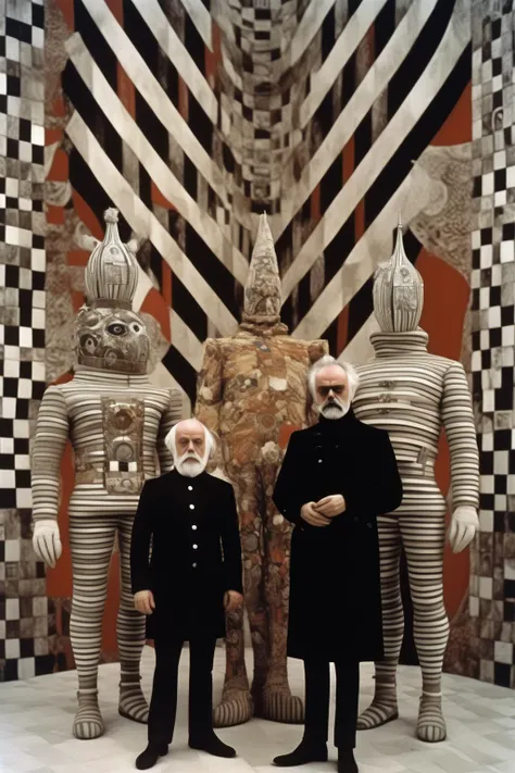 <lora:Alejandro Jodorowsky Style:1>Alejandro Jodorowsky Style - Jan Svankmajer Alejandro Jodorowsky Eduardo Paolozzi Gareth Pugh