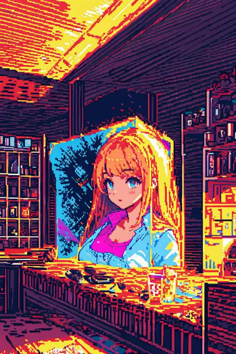 (acrylic sheet :1.3),
good detailed, (glowing background),
best quality, wide-angle Hyperdetailed, masterpiece, 8k, natural lighting, soft lighting, sunlight, HDR (High Dynamic Range), Maximum Clarity And Sharpness, Multi-Layered Textures,
( 1girl,pixelart,:1.4)
<lora:pixelartV3:0.8>