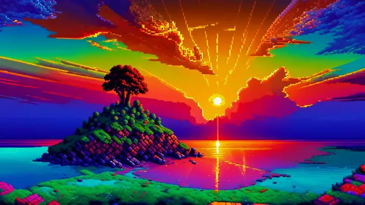 (((pixelart))), a breathtaking sunset, the sun, <lora:epi_noiseoffset2:0.4>, <lora:add_detail:1> <lora:ghibli_style_offset:0.5> <lora:pixel:1> <lora:pixel_art:1>