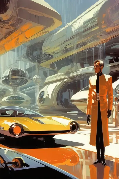 <lora:Syd Mead Style:1>Syd Mead Style - An epic illustration that combines lingulate mousing and prophage elements