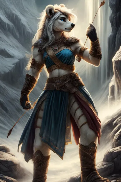 ((art by Hope Gangloff )) sablynn as ((small breasts, young girl , slender body, )) Kiyomi no Mizushima, Human (Norsca), She is a Tribal Warrior, With striking features reminiscent of her northern homeland, Kiyomi has tanned skin, ice-blue eyes, and wild white hair that cascades down her back like a frozen waterfall. She dons armor crafted from the bones and scales of mythical creatures native to Norsca, complete with a fearsome helmet shaped like a bear's head. Tattoos cover her arms and torso, symbolizing her triumphs in battle and connection to her ancestral spirits. , she wear Straw cowboy hat, wraparound polarized sunglasses, quick-dry tank top, zip-off hiking pants, lightweight hiking gloves, cushioned ankle socks, waterproof hiking boots , she Archer's Stance: Holding an imaginary bow, ready to shoot an arrow with intense focus. and she is Anticipating - Wide-eyed and leaning forward. , perfect body proportions, realistic skin details BREAK, ultrasharp, ultradetailed, perfect quality, masterpiece, intricated details, ultra clear, <lora:add_detail:0.7>, <hypernet:sxzBloom_sxzBloom:0.3>, detailed skin perfectly detailed face, sharp face, treasures in background
<lora:neon-phantom-style-darquelilly-v1:0.68> neonphantomstyle, glowing