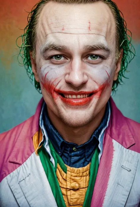 (((George Washington wearing Heath 
Ledger Joker makep clothing)))([Capitol | Monument | White House | liberty bell | constitution | independence hall | eagle | fasces])(setting scene portrayal [epic apotheosis | liberty cap | Fabian influences | pentagram pentaon | new Rome]) (as above so below)(new secular order((Masterpiece))((American GOD we Trust))(G Freedom))(evocative dodge and burn, corner darken vignette), exposure POP!!!, hdr, extremely intricate, High (Detail:1.1), Sharp focus, dramatic cinematic light, (4k textures, elegant, ((((cinematic look)))), revolutionary tones, insane details <lora:LCM_1-5:0.3> <lora:Saturation:1.9> <lora:EmotionSliders:2> <lora:ExposureControl:0.7> <lora:skinny_new_skin:0.3>