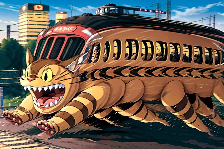 <lora:totoro001:0.7>,solo,
Catbus, running, city, city sky line, speed lines, (hairy:1.3), motion blurry, (track, train:1.4), high speed,
<lora:detail_slider_v4:2>,
<lora:more_details:0.4>,
<lora:emotion_happy_slider_v1:2>,