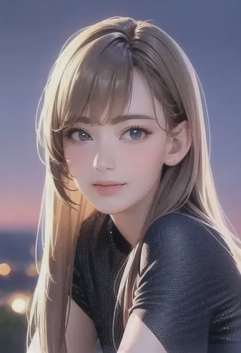 (8k, best quality, masterpiece:1.2), (realistic, photo-realistic:1.37), ultra-detailed, 1 girl,cute, solo,midnight,beautiful detailed sky,detailed cafe,sitting,dating,(nose blush),(smile:1.15),(closed mouth) small breasts,beautiful detailed eyes,floating hair NovaFrogStyle,backless dress