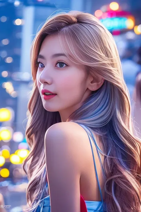 (8k, best quality, masterpiece:1.2), (realistic, photo-realistic:1.37), ultra-detailed, 1 girl,cute, solo, school uniform, beautiful detailed skin,terrace,(nose blush),(smile:1.1), beautiful detailed blue eyes,floating pink hair NovaFrogStyle