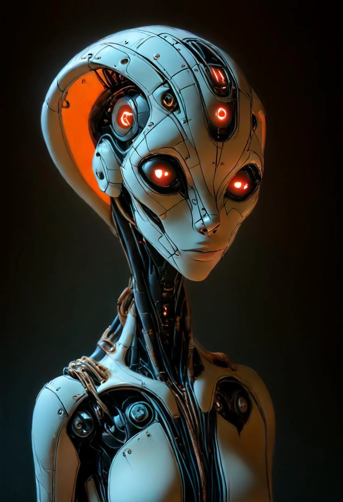 (Cobra face), (flowers instead of eyes), score_9, score_8_up, score_7_up, ((first person perspective)), landscape photo, tron, heaven, ascendance, god rays, light, gold, sky, advntr, translucent, transparent, reelmech, mechanical parts, cable, wires, machinery, joints, body suit, glowing, glowing eyes, glowing hair, solo, 1girl, cyborg, cyberpunk