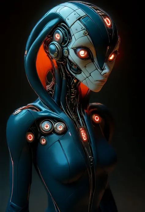 Cobra face, score_9, score_8_up, score_7_up, ((first person perspective)), landscape photo, tron, heaven, ascendance, god rays, light, gold, sky, advntr, translucent, transparent, reelmech, mechanical parts, cable, wires, machinery, joints, body suit, glowing, glowing eyes, glowing hair, solo, 1girl, cyborg, cyberpunk