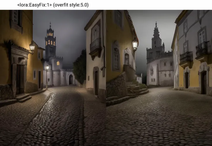 wide angle exterior background, night, an uncanny Cultural Landscape of Sintra, 4K UHD, very detailed, desaturated, sharp focus, <lora:sdxl_liminal_v1-step00003000:1.0>