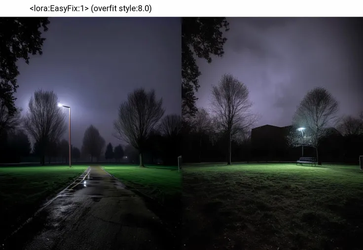 wide angle exterior background, ominous park, you shouldn't be here, slightly asymmetrical composition, outdoors, night, 4K UHD, <lora:sdxl_liminal_v1-step00003000:1>