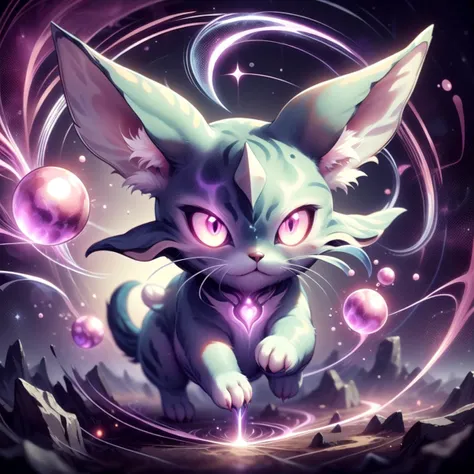 <lora:PsionicMagic-20:0.9>,psionicmagic , psychic energy , mana flow, shimmers,
(magical pet:1.2), glowing eyes, pokemon \(creature\), <lora:FelineDNA-30:0.8> (felinedna:0.8),