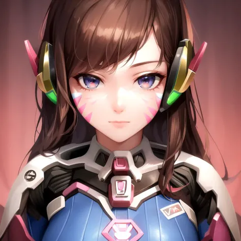 masterpiece,best quality,extremely clear 8k wallpaper,sidelighting, 1girl,absurdres,d.va \(overwatch\),solo,looking at viewer,blue bodysuit,whisker markings, <lora:D.Va:1>