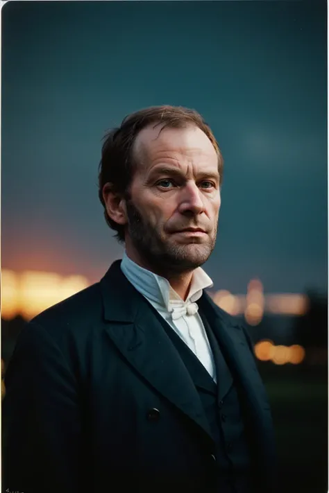 WilliamTSherman, sunset, detailed, surreal, dramatic lighting, shadow, (lofi, analog, Kodak film), by Brandon Woelfel, Ryan McGinley