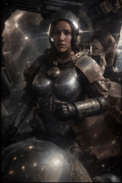 1girl, (photographic:1.3), (RAW photo:1.3), (ultra wide lens:1.3), (far shot:1.3), (selfie shot:1.3), ((missyP1)), (an astronaut taking selfie floating on space:1.4), cleavage, soldier, spacesuit, rifle, fighting, war, battle, (helmet on:1.3), (infinite space behind her:1.3), (no gravity:1.1), soft lighting, film grain, Fujifilm XT3, dslr, masterpiece, best quality, realistic, high-quality, realistic works, ultra-high details, 8k uhd, real skin materials, <lora:add_detail:1>, <lora:LowRA:0.5>, astra militarum, imperial guard, wh40k, <lyco:whsororitas_v4:.35> <lyco:ww1ger_v0.1:.6>