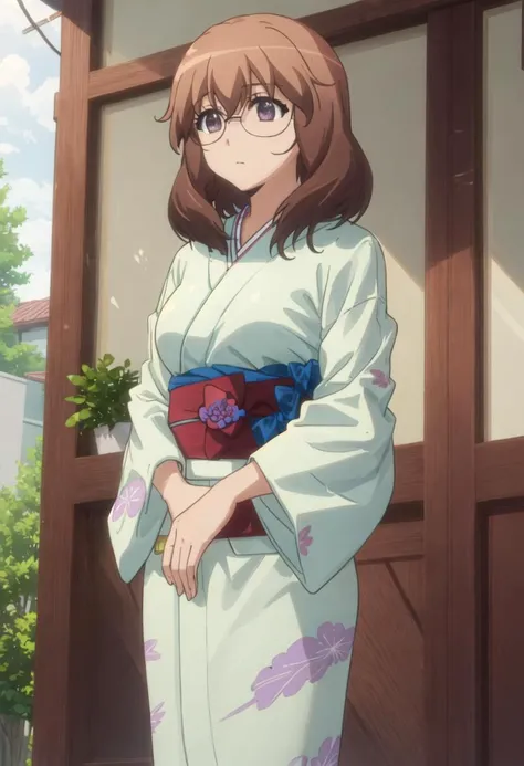 best quality, masterpiece, highres, solo, {mina_okura_soicantplayh:0.90}, {yukata:1.30}, {kimono:1.15}