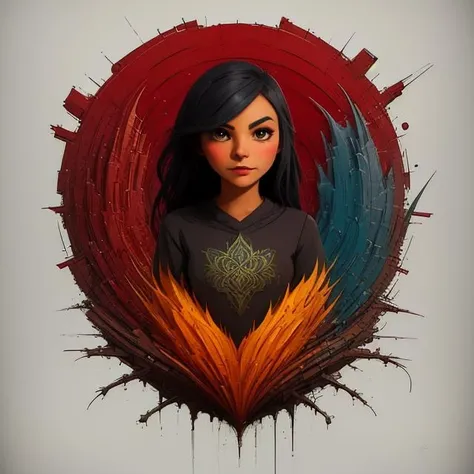 1girl, solo, srt , white background, <lora:icon-face:0.8>