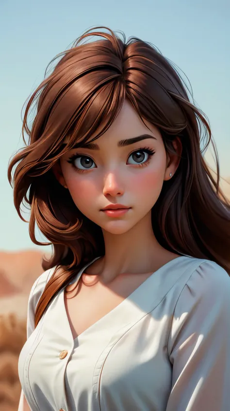 solo, looking at viewer, blue background, brown hair, simple background, closed mouth, kkw-ph1, <lora:p3r3zstyle:0.6>, <lora:LORA-XenoDetailer-v2:1>