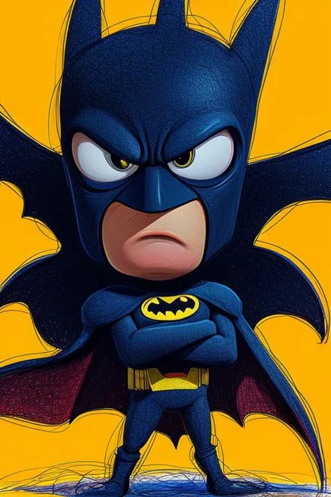 Scribbled Pattern of Batman <lora:Scribbled Pattern:0.825> <lora:speedy1p5:1>