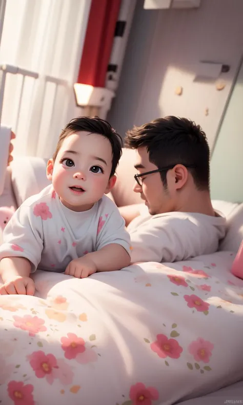Bright, high quality, and young father