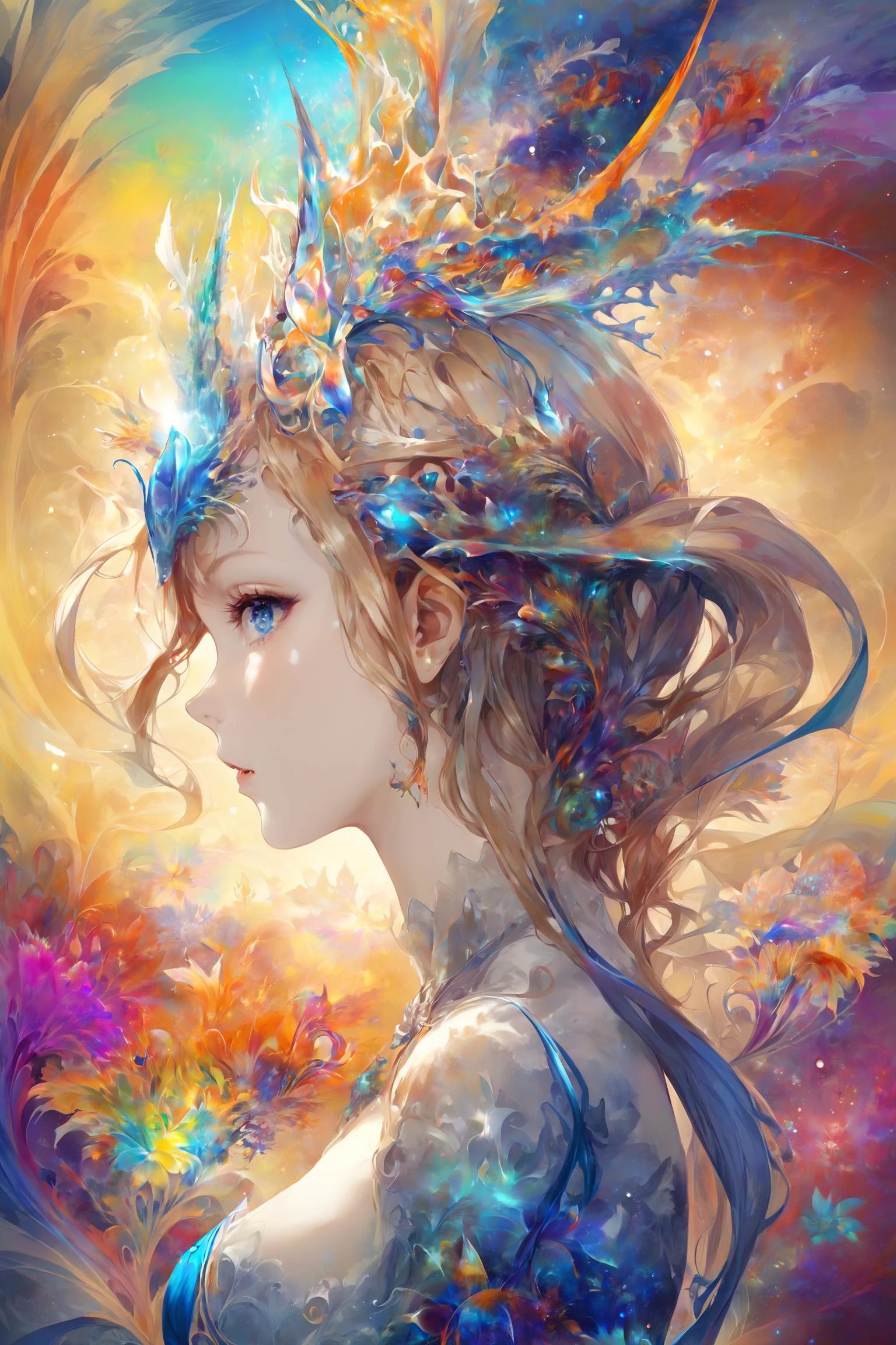 official art, highest details, beautiful and aesthetic, fractal art, colorful,
Masterpiece, best quality, 1girl, <lora:kwFemale_Beta40-SDXL_v1:1>,