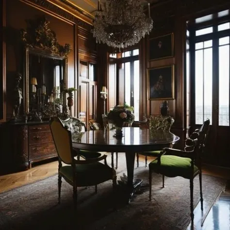<lyco:antique_style_interior_design_Sa_May:1.0> antique interior