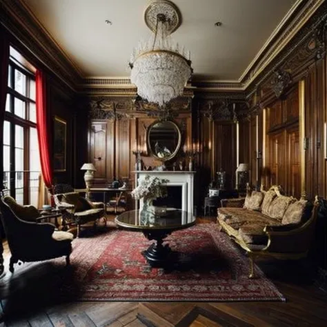 <lyco:antique_style_interior_design_Sa_May:1.0> antique interior