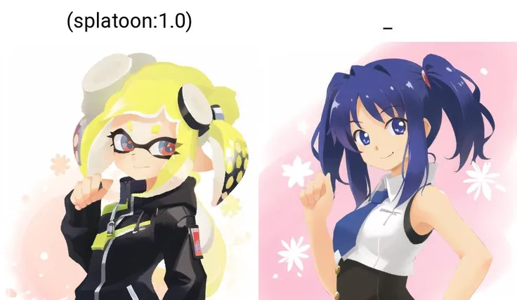 1girl, solo, upper body, <lyco:splatoonstylev1-10:1.0>, hand up, smile, (splatoon:1.0)
