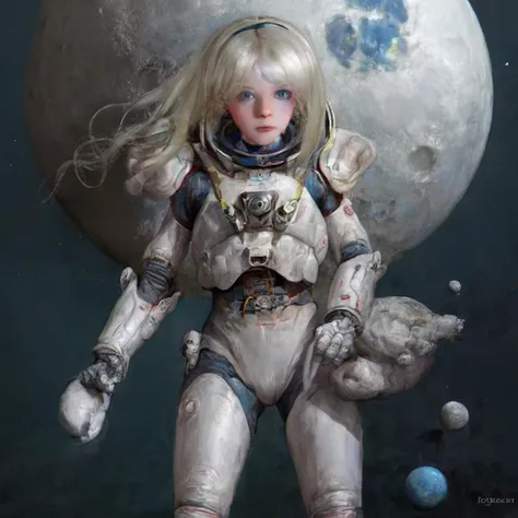 rj,1girl,astronaut,on the moon <lora:rj_xl:1>