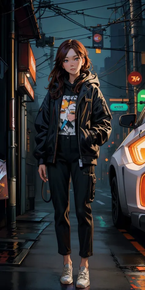 Masterpiece, (illustration:1.3), style by Style-Autumn by artists (Jeremy Lipking:0.8), (Joshua Middleton:0.8), (Andrew Atroshenko:0.8), (Bruce Timm:0.8), (Frank Cho:0.8). Sharp focus. intricate, high detail, night, city, portrait, blacklight, <lora:uv:0.7>,neon trim, neon lights, graffiti, full body, cyberpunk, maximalism, masterpiece, best quality, highly detailed, (8k), (4k), HDR, beautiful detailed girl, beautiful detailed face, beautiful detailed eyes, perfect shadow, masterpiece, best quality, perfect skin, shiny skin, perfect hands, perfect girl,