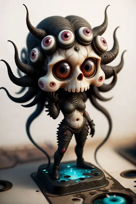 formidable_default, chibi, solo, 1girl, full body, simple background, (epoxy_skull:1.3), (ManyEyedHorrorAI:1) <lora:glowingSkullLora_v10:1> <lora:manyeyedhorrorai_v10:1>, black background