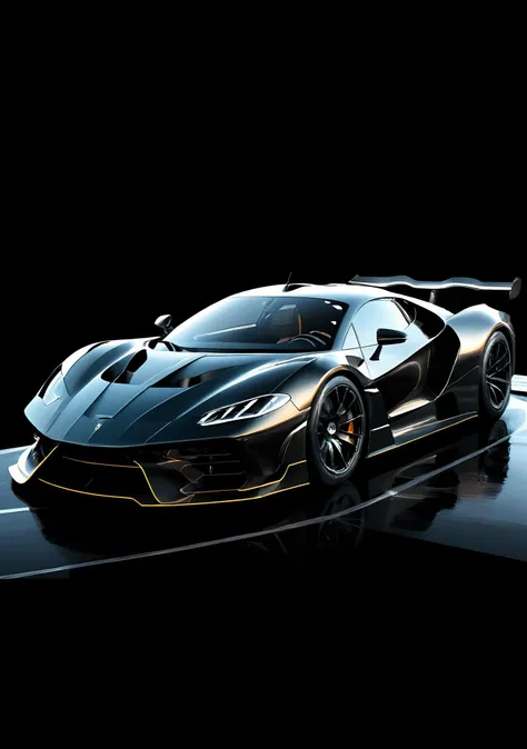 Hyper-quality, Hyper-Detailed, Hyper-minimalist, fractalist, vantablack background, <lora:SilkArt:0.83>, wavy coloured lines, supercars made of S1LK4RT racing, movement, outlined, ethereal, slipstreaming