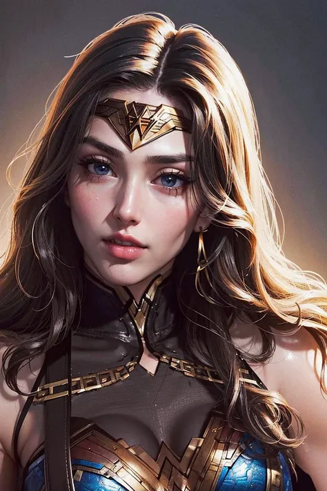 sfw, 1 girl, (perfect_whore_face:1.2), naughty confident face, (piercing gaze:1.1), (perfect_sweet_body:1.0), (superhero photo of Wonder Woman:1.1), (close-up portrait:1.2), (view from front:1.2), (view from below:1.1), (looks at the viewer:1.1), (sexy pose:1.0), (dynamic complex scene:1.0), face focus, breast focus, atmospheric perspective, (aesthetic_background, intricate details in the background:1.0), (very voluminous wavy medium hair:1.1), realistic eyes, dreamy power fashion atmosphere, (superheroine oufit:1.0), (perfect_big_breast_size:1.2), (cleavage:1.0), earrings, (jewerly:1.2), (lingerie, white bondage outfit, bondage, harness, bdsm, bra), (superhero luxury style:1.2), <lora:sexyneiyi_v2:0.7>, sexyqun001, qun001,<lora:ClothingAdjuster2:-0.5>
(Vogue magazine cover_style photo of a mighty woman in a fashion-femdom superhero), adding a touch of power to the scene, (the overall style should be modern and trendy, with a focus on fashion and mighty supermistress woman), photo by Peter Lindbergh and Annie Leibovitz, photographed on a Canon EOS R, Carl Zeiss 135mm wide angle F/5.6 cine lens,
8K, highres, (ultra highres, intricate details:1.2), (masterpiece:1.4), (best quality:1.4), (ultra detailed), (extremely detailed:1.2), (8k:1.2), (photorealistic:1.5), (hyperrealistic:1.5), (diffuse lighting:1.2), sharp focus, (film grain:1.1),