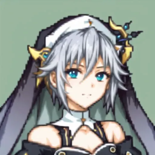 (masterpiece:1.2), best quality, (highres:1.2), pixel-perfect duplicate, (incredibly absurdres:1.4),extremely detailed face,highly detailed eyelash, highly detailed eyes, sharp details, high contrast, (shiny skin), elegant, elegant face, milfy face, 1girl,solo,
<lora:Detail Tweaker LoRA (ç»èè°æ´LoRA):0.5>
<lora:人ç©-约æ-æ¬æ¡äºäº:0.75> ,hn1, small breasts, nun, black dress, bare shoulders, long sleeves, jewelry, black thighhighs, see-through, side slit,
<lora:gbaportrait:0.7>,(headshot), (portrait), gbaportrait, simple background, solo, green background,