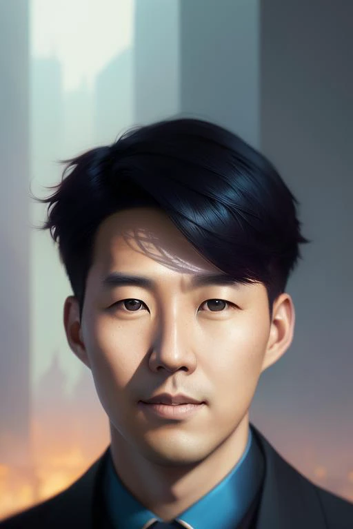 highly detailed portrait of sonheungmin, stephen bliss, unreal engine, fantasy art by greg rutkowski, loish, rhads, ferdinand knab, makoto shinkai and lois van baarle, ilya kuvshinov, rossdraws, tom bagshaw, global illumination, radiant light,  <lora:hmsonLORA:1.2
>