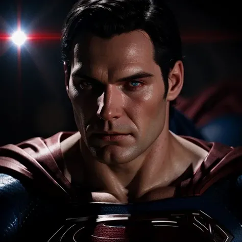 Hyperrealistic art of <lora:Superman SD1.5:1.2>
Superman a man in a red cape and blue shirt and glowing red eyes, Extremely high-resolution details, photographic, realism pushed to extreme, fine texture, incredibly lifelike