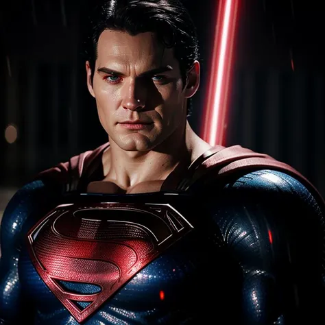 Hyperrealistic art of  <lora:Superman SD1.5:1.2>
Superman a man in a superman costume in the rain with red glowing eyes, Extremely high-resolution details, photographic, realism pushed to extreme, fine texture, incredibly lifelike
