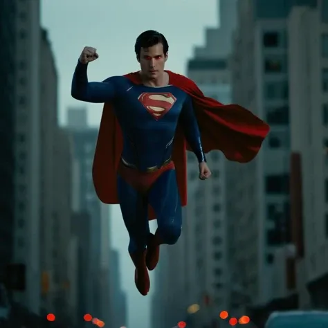 cinematic film still of <lora:Superman v2:1>
Superman a man flying through the air in a superman costume to the viewers ,solo,black hair,1boy,brown eyes,male focus,cape,city,realistic,red cape,punching,superhero, shallow depth of field, vignette, highly detailed, high budget, bokeh, cinemascope, moody, epic, gorgeous, film grain, grainy