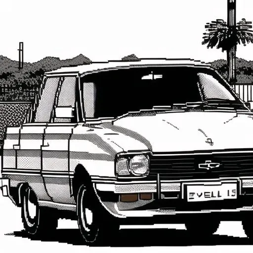 <lora:dithering2:1>, dithering, pixel art, halftone, pattern, 1girl, breath, car, monochrome, motor vehicle, vehicle