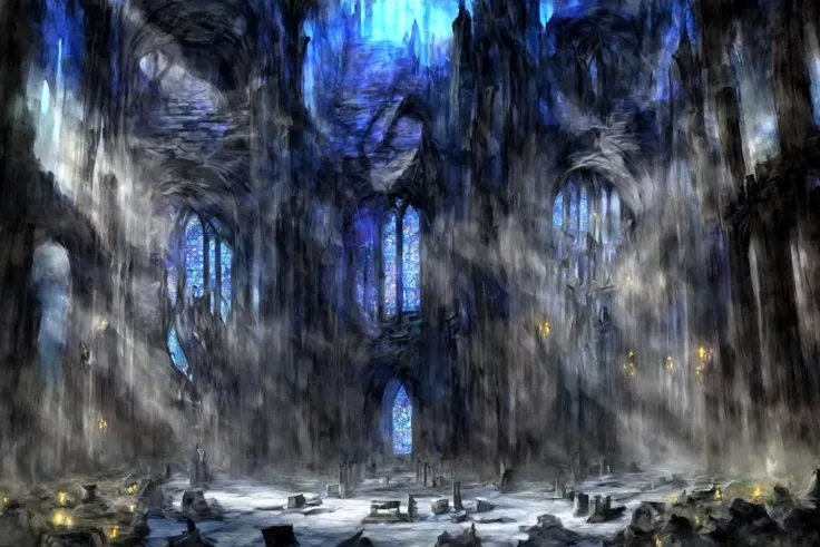 <lora:FantasyRuins:1> fanru, a cathedral