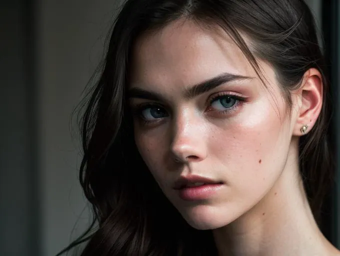 a close-up photo of 20yo sarah_noexist, (professionally colour graded), soft ambient lighting, depth of field, dramatic, highly detailed skin texture, sharp focus, cinematic, nikon d750 f/1.4 55mm, intricate detail, (chiaroscuro:1.2), <lora:epiNoiseoffset_v2:1>
