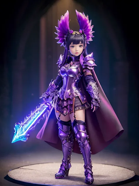 War_Glam:1.2, Fan_Bingbing, rurinobodysd15, <lora:paintedMiniature_v30:0.7> pmini style, on a stand, attack pose with magical weapon, intricate detailed {__zaq/ArmorColor__} armor, black boots, shiny helmet, detailed gauntlets, bushido_fantasy, awesome, sharp focus <lora:artisticEasternFantasy_v10:1>