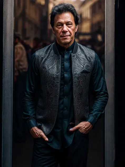 <lora:IK_Lora:0.8>, photo of imran khan, sup-close, Hyper Real theme, (in the city:1.1), Mural, Epic Composition, Hyper Real,Detailed,Hyperdetailed, Halfrear Lighting, (masterpiece:1.0), (best quality:1.4), (ultra highres:1.2), (photorealistic:1.4), (DSLR, 8k, RAW photo:1.2), (sharp focus:1.4), hyper-realistic photograhpe, 8k UHD, <lora:epiNoiseoffset_v2:0.4> <lora:add_detail:1> <lora:LowRA:0.6> <lora:RPGThug:0.4>