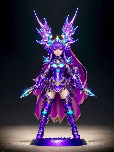 War_Glam:1.2, Fan_Bingbing, rurinobodysd15, <lora:paintedMiniature_v30:0.7> pmini style, on a stand, attack pose with magical weapon, intricate detailed {__zaq/ArmorColor__} armor, black boots, shiny helmet, detailed gauntlets, bushido_fantasy, awesome, sharp focus <lora:artisticEasternFantasy_v10:1>
