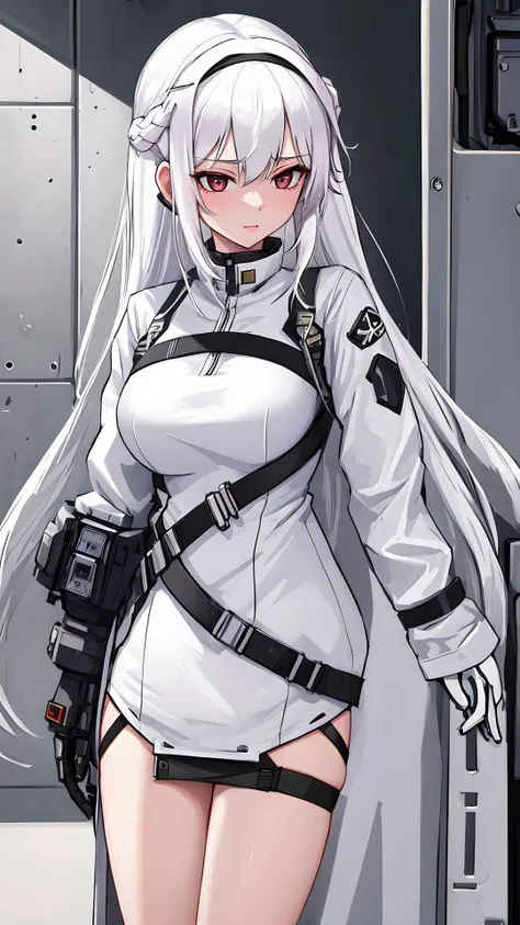 masterpiece, best quality, 1girl, white_hair,badysuit< lora sd_niji:1>