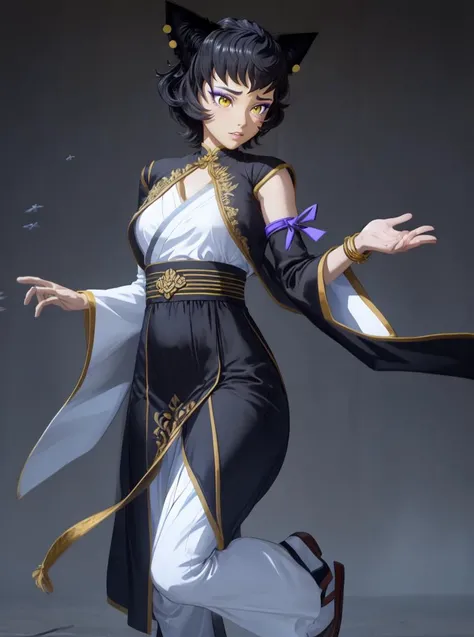 8k, highly detailed, mature female,
<lora:kali_belladonna-SD-1.0:1.0> kali belladonna,
full length gown,
simple background,
fish-eye lens,
jumping,
:|