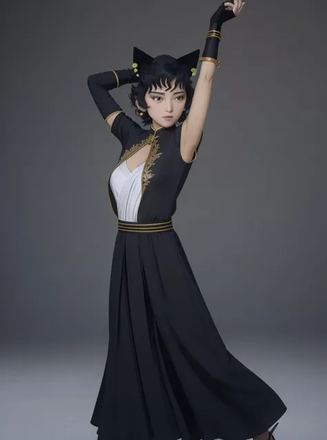 8k, highly detailed, mature female,
<lora:kali_belladonna-SD-1.0:1.0> kali belladonna,
maxi dress,
pale yellow background,
overhead shot,
stretching,
proud