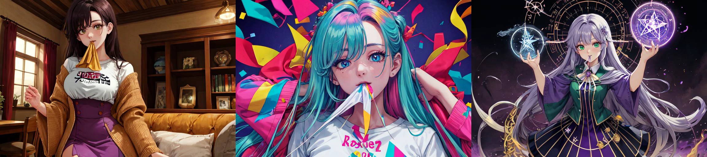 highly insanely detailed, masterpiece, top quality, best quality, highres, 4k, 8k, RAW photo, (very aesthetic, beautiful and aesthetic),
__lazy-wildcards/subject/action-nsfw-others/lift_by_self_with_mouth/prompts__,
<lora:shirtlifthent:0.7>,
(1girl:1.3), 1other,
__lazy-wildcards/dataset/background__,âââ