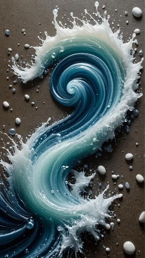 <lora:ElementWaterSDXL:1>ElementWater Pebble, water, swirling, splash