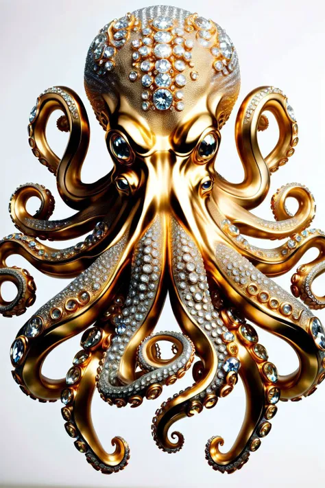 <lora:ral-bling-sdxl:0.8>,ral-bling octopus,, (masterpiece, best quality, high quality, highres, ultra-detailed),